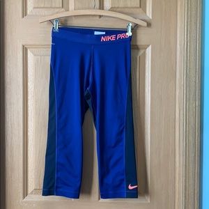 Nike Pro | Blue Capri Pant